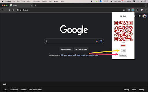 Website to QR Code Generator  from Chrome web store to be run with OffiDocs Chromium online