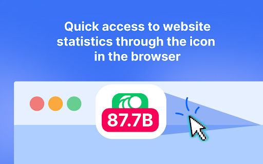 Website traffic checker  from Chrome web store to be run with OffiDocs Chromium online
