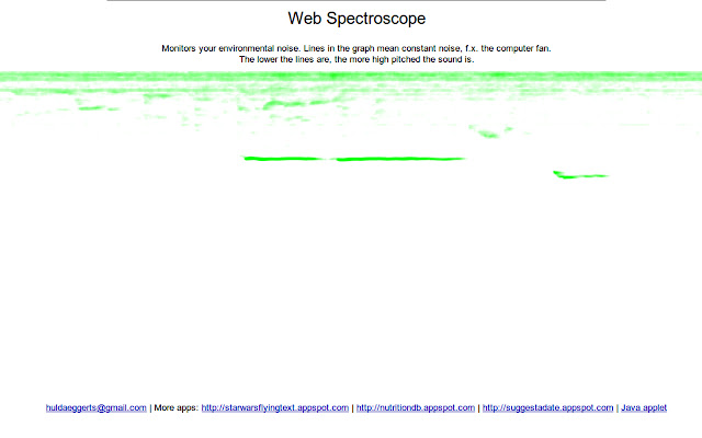 Web Spectroscope  from Chrome web store to be run with OffiDocs Chromium online