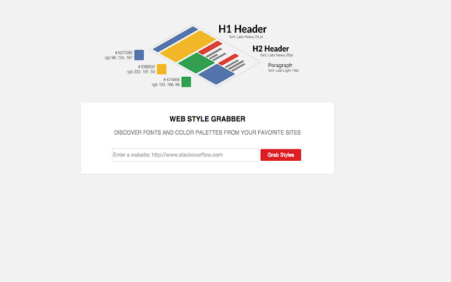 Web Style Grabber  from Chrome web store to be run with OffiDocs Chromium online