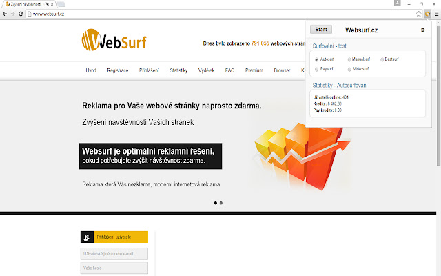 WebSurf  from Chrome web store to be run with OffiDocs Chromium online