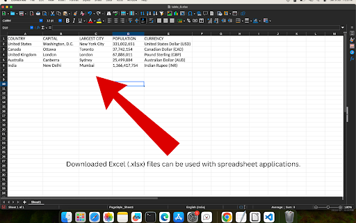 Web Table Extractor  from Chrome web store to be run with OffiDocs Chromium online
