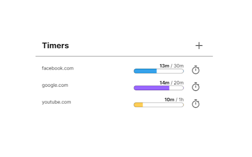 Web Time Manager  from Chrome web store to be run with OffiDocs Chromium online