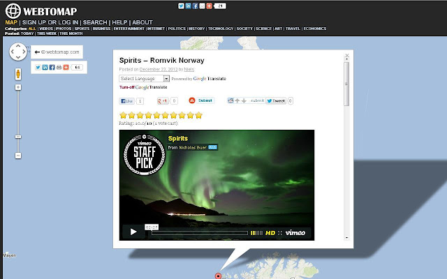 Webtomap mula sa Chrome web store na tatakbo sa OffiDocs Chromium online