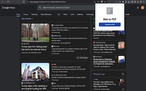 Web to PDF Article  from Chrome web store to be run with OffiDocs Chromium online