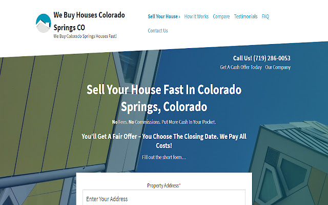 We Buy Houses Colorado Springs CO  from Chrome web store to be run with OffiDocs Chromium online