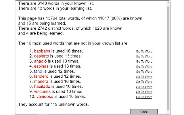Web Your Words, A Tool for Learning Languages  from Chrome web store to be run with OffiDocs Chromium online