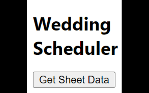 Wedding Scheduler  from Chrome web store to be run with OffiDocs Chromium online