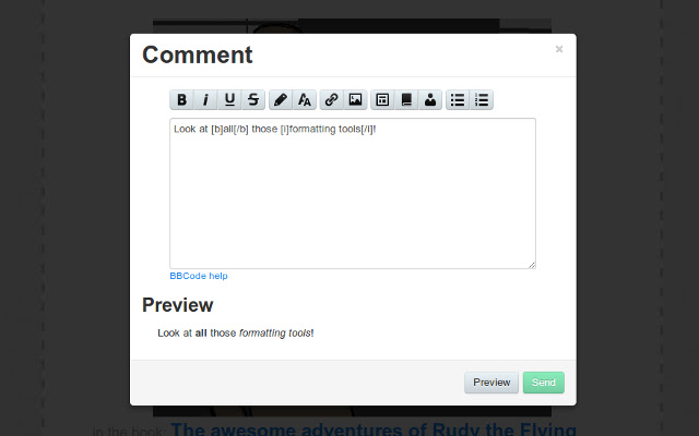 WeDrawComics+  from Chrome web store to be run with OffiDocs Chromium online