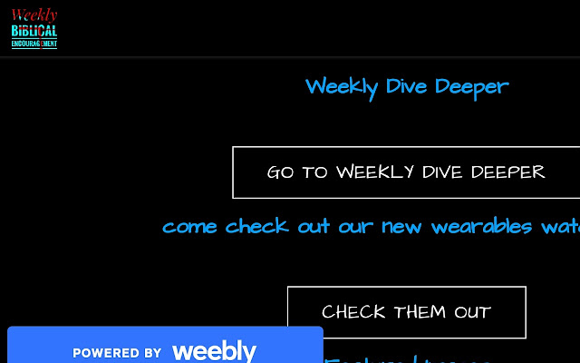 Weekly Biblical Encouragement  from Chrome web store to be run with OffiDocs Chromium online