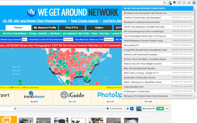 We Get Around Network Forum PLUS  from Chrome web store to be run with OffiDocs Chromium online