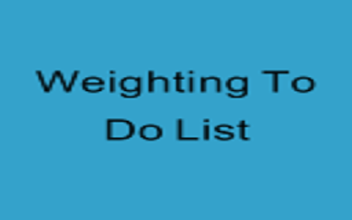 Weighting To Do List  from Chrome web store to be run with OffiDocs Chromium online
