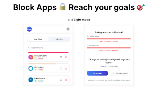 Weko Mindful Browsing  from Chrome web store to be run with OffiDocs Chromium online