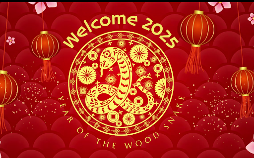 Welcome New Year  from Chrome web store to be run with OffiDocs Chromium online