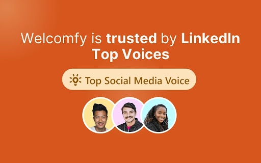 Welcomfy Send LinkedIn Welcome Messages  from Chrome web store to be run with OffiDocs Chromium online
