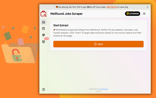 Wellfound Jobs Scraper  from Chrome web store to be run with OffiDocs Chromium online
