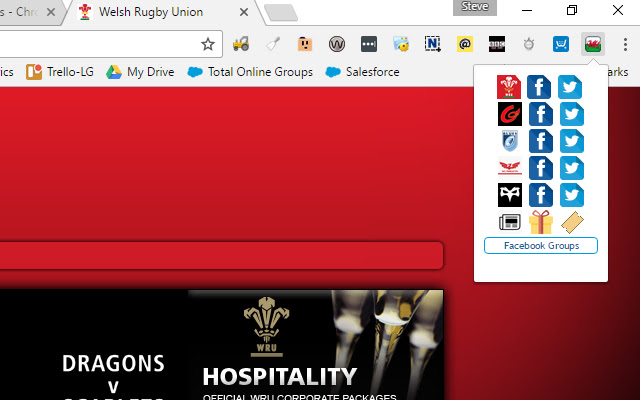 Welsh Rugby Links  from Chrome web store to be run with OffiDocs Chromium online