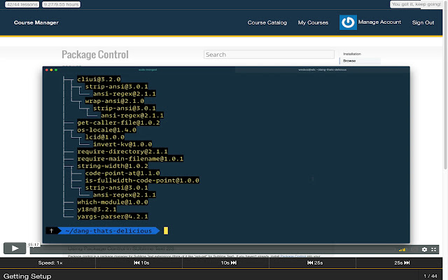 WesBos Course Tracker  from Chrome web store to be run with OffiDocs Chromium online