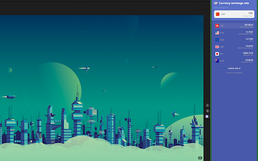 WeTab GlobalExchange  from Chrome web store to be run with OffiDocs Chromium online