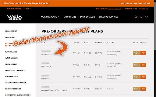WetaWorkshop Name Fixer  from Chrome web store to be run with OffiDocs Chromium online