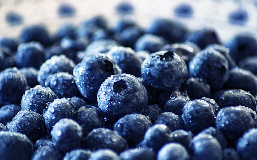 Wet blueberries  from Chrome web store to be run with OffiDocs Chromium online