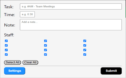 WFM Timesheet Entry  from Chrome web store to be run with OffiDocs Chromium online