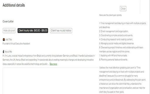 WFR Upwork Toolkit Up your Upwork game  from Chrome web store to be run with OffiDocs Chromium online
