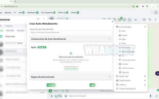 WhaBoost CRM para WhatsApp  from Chrome web store to be run with OffiDocs Chromium online
