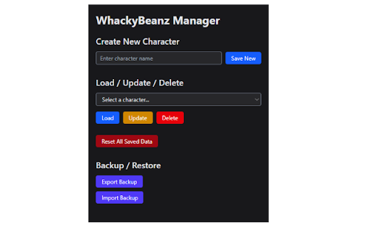 WhackyBeanz Extension  from Chrome web store to be run with OffiDocs Chromium online