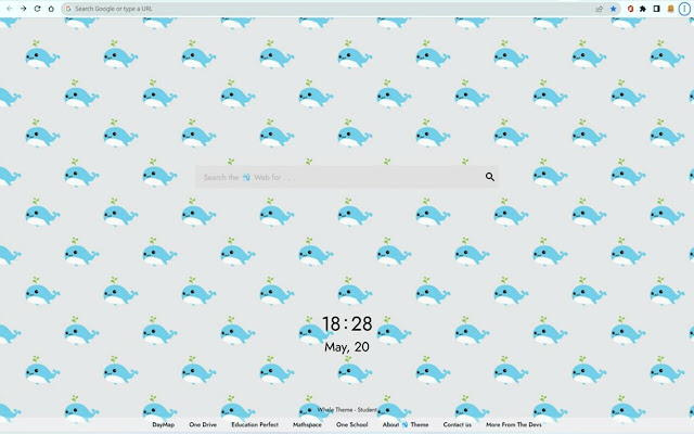 Whale New Tab Theme  from Chrome web store to be run with OffiDocs Chromium online