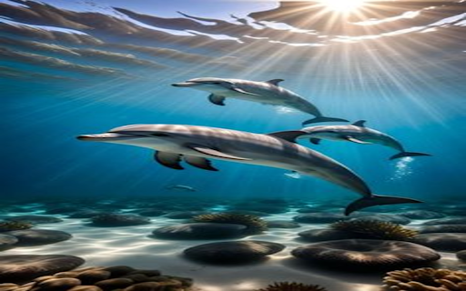 Whales in the ocean Wallpaper  from Chrome web store to be run with OffiDocs Chromium online