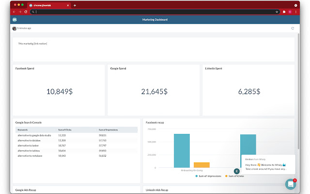 Whaly Report Viewer  from Chrome web store to be run with OffiDocs Chromium online