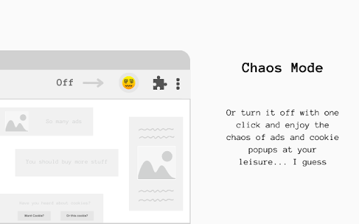 What Ads?  from Chrome web store to be run with OffiDocs Chromium online