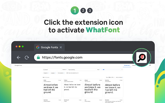 What Font find font  from Chrome web store to be run with OffiDocs Chromium online