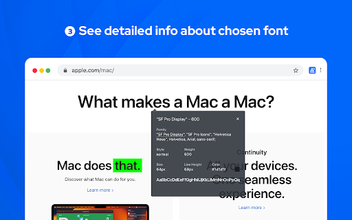 What font font finder  from Chrome web store to be run with OffiDocs Chromium online