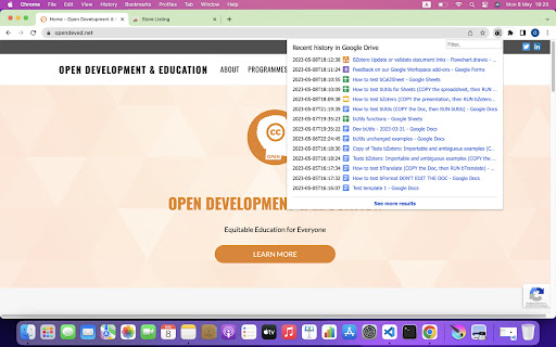 What GD?  from Chrome web store to be run with OffiDocs Chromium online