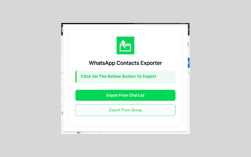 WhatsApp Contacts Exporter  from Chrome web store to be run with OffiDocs Chromium online