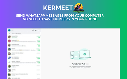 WhatsApp Extension  from Chrome web store to be run with OffiDocs Chromium online