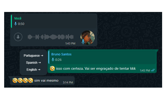 WhatsApp Language Toolbar  from Chrome web store to be run with OffiDocs Chromium online
