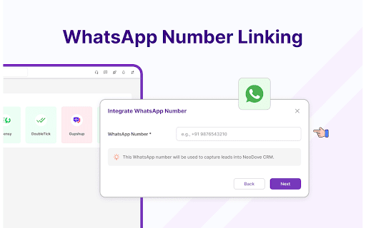 WhatsApp Lead Capture by NeoDove  from Chrome web store to be run with OffiDocs Chromium online