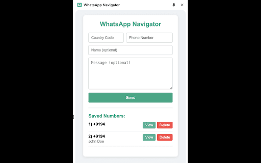 WhatsApp Navigator  from Chrome web store to be run with OffiDocs Chromium online