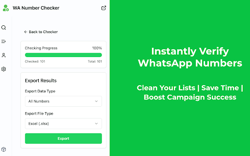 WhatsApp™ Number Generator  Checker ExtBoost  from Chrome web store to be run with OffiDocs Chromium online