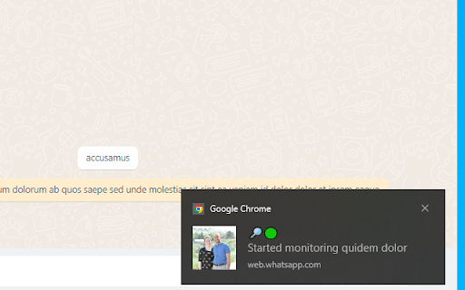 WhatsApp Online Monitor  from Chrome web store to be run with OffiDocs Chromium online
