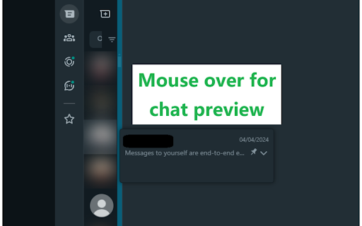 WhatsApp Web Chat List Resizer  from Chrome web store to be run with OffiDocs Chromium online