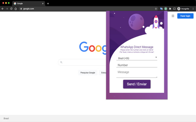 Whats Direct Message  from Chrome web store to be run with OffiDocs Chromium online