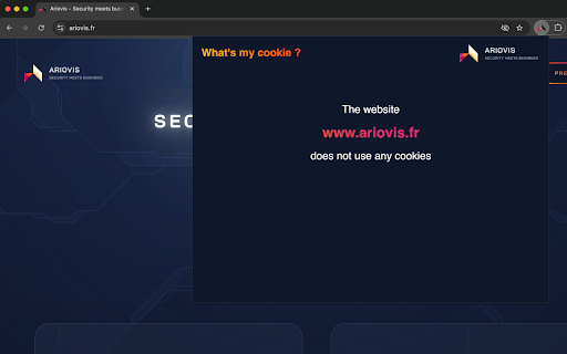 Whats my cookie, by Ariovis  from Chrome web store to be run with OffiDocs Chromium online