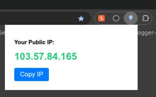 Whats My IP  from Chrome web store to be run with OffiDocs Chromium online