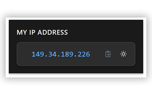 Whats my IP Address  from Chrome web store to be run with OffiDocs Chromium online