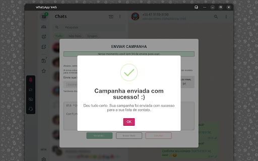 WhatsRocket  from Chrome web store to be run with OffiDocs Chromium online