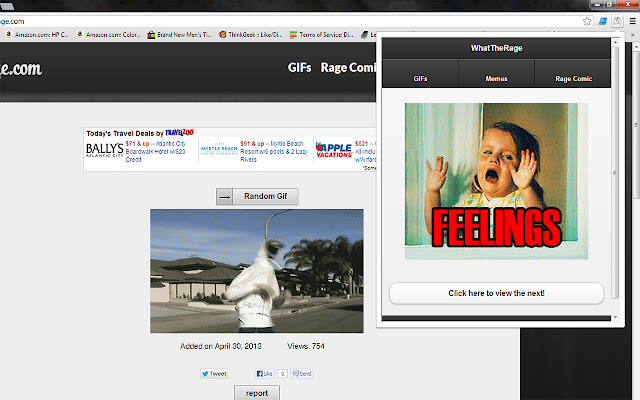 WhatTheRage  from Chrome web store to be run with OffiDocs Chromium online